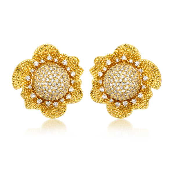 Golden Sunburst Earrings